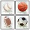Stupell Industries Soft Pastel Sports Balls 4pc Framed Giclee Set Design by Matthew Piotrowicz